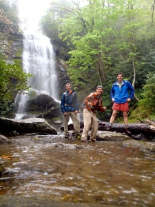 Steve, myself, and Ross at the upper falls